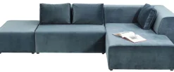 KARE Design Sohvat|Moduulisohvat*Infinity Velvet Kulmasohva, Ocean, Oikea