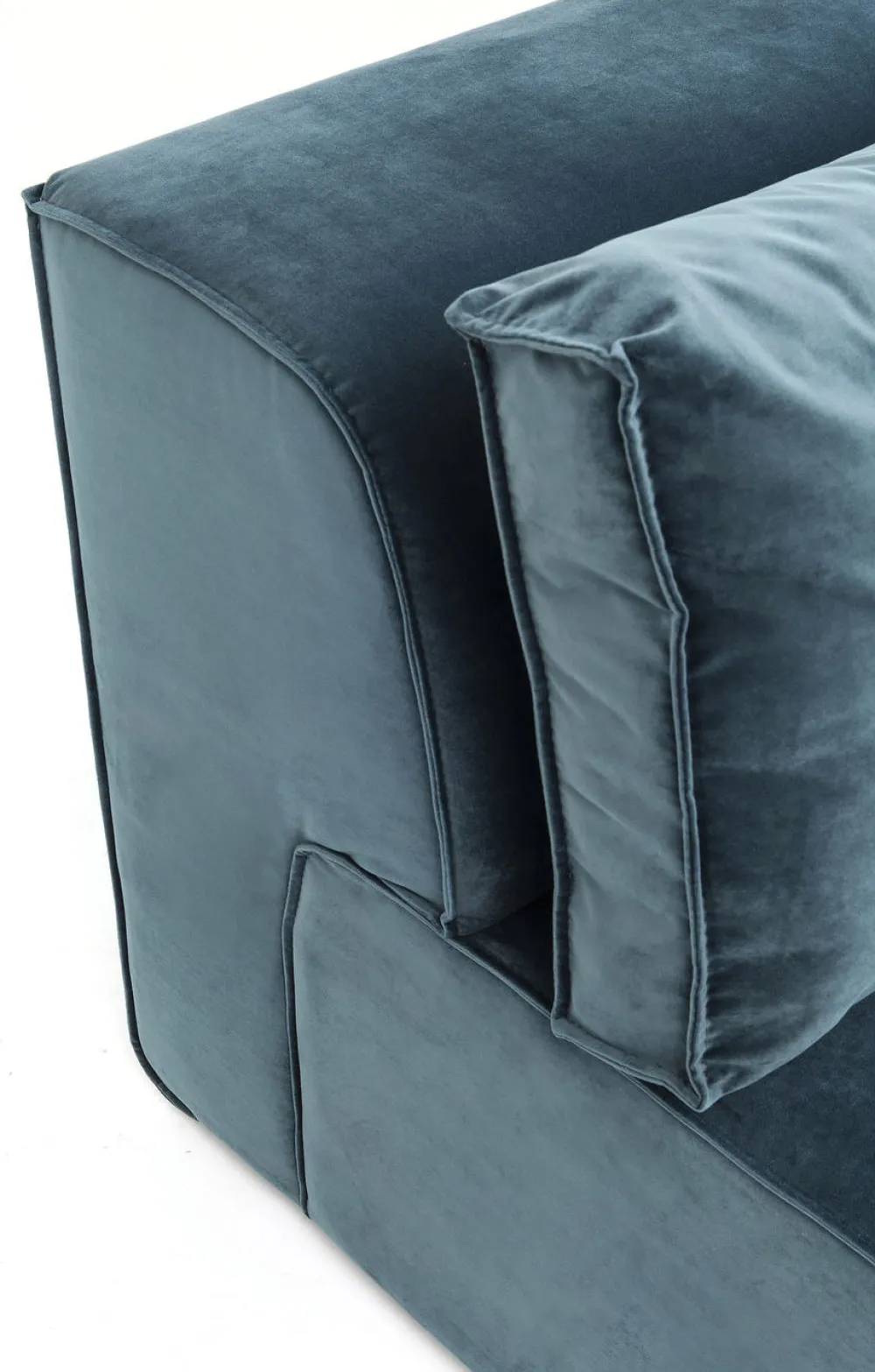 KARE Design Sohvat|Moduulisohvat*Infinity Velvet Kulmasohva, Ocean, Oikea