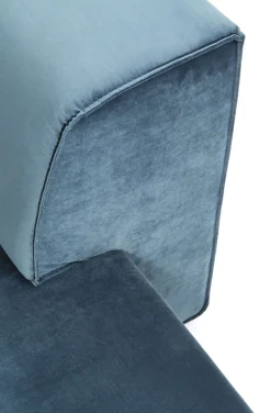KARE Design Sohvat|Moduulisohvat*Infinity Velvet Kulmasohva, Ocean, Oikea