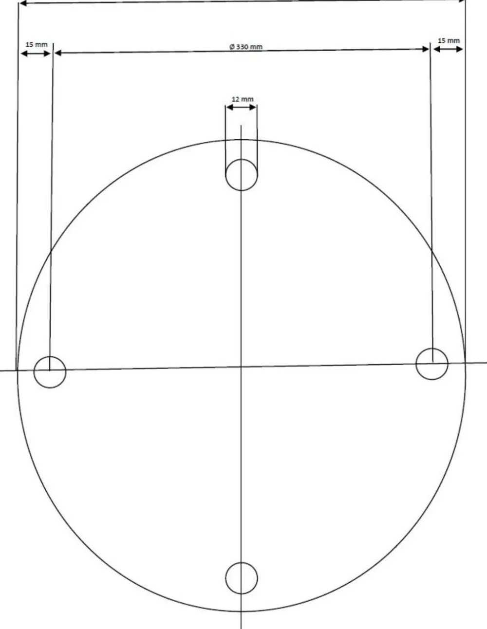 KARE Design Pöydät*Invitation Pöydänjalka, Musta Ø60cm
