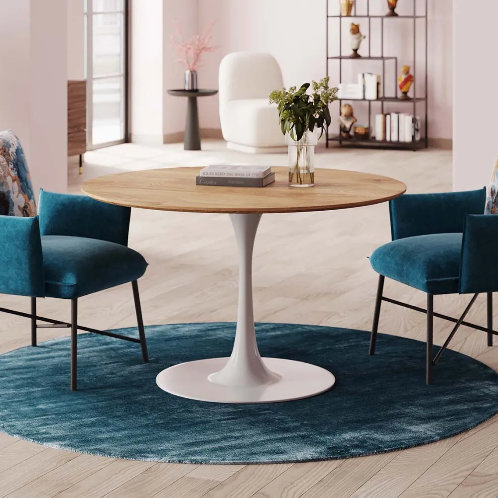 KARE Design Pöydät*Invitation Pöydänjalka, Valkoinen Ø60cm