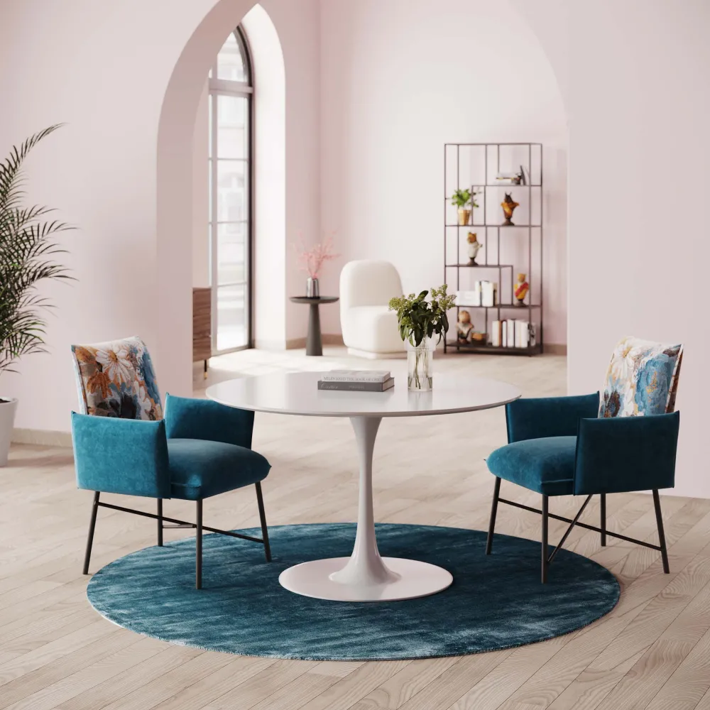 KARE Design Pöydät*Invitation Pöydänjalka, Valkoinen Ø60cm