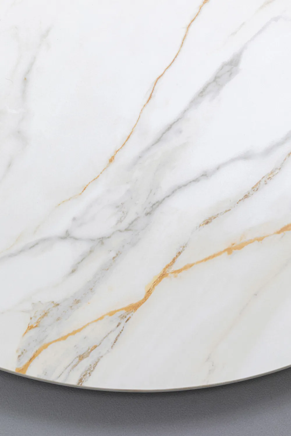 KARE Design Pöydät*Invitation Pyöreä, Keraaminen Pöytälevy Musta Ø90cm