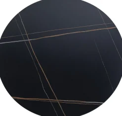 KARE Design Pöydät*Invitation Pyöreä, Keraaminen Pöytälevy Musta Ø120cm