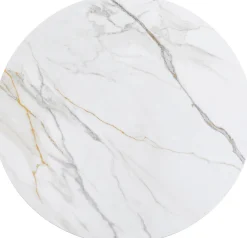 KARE Design Pöydät*Invitation Pyöreä, Keraaminen Pöytälevy Valkoinen Ø120cm