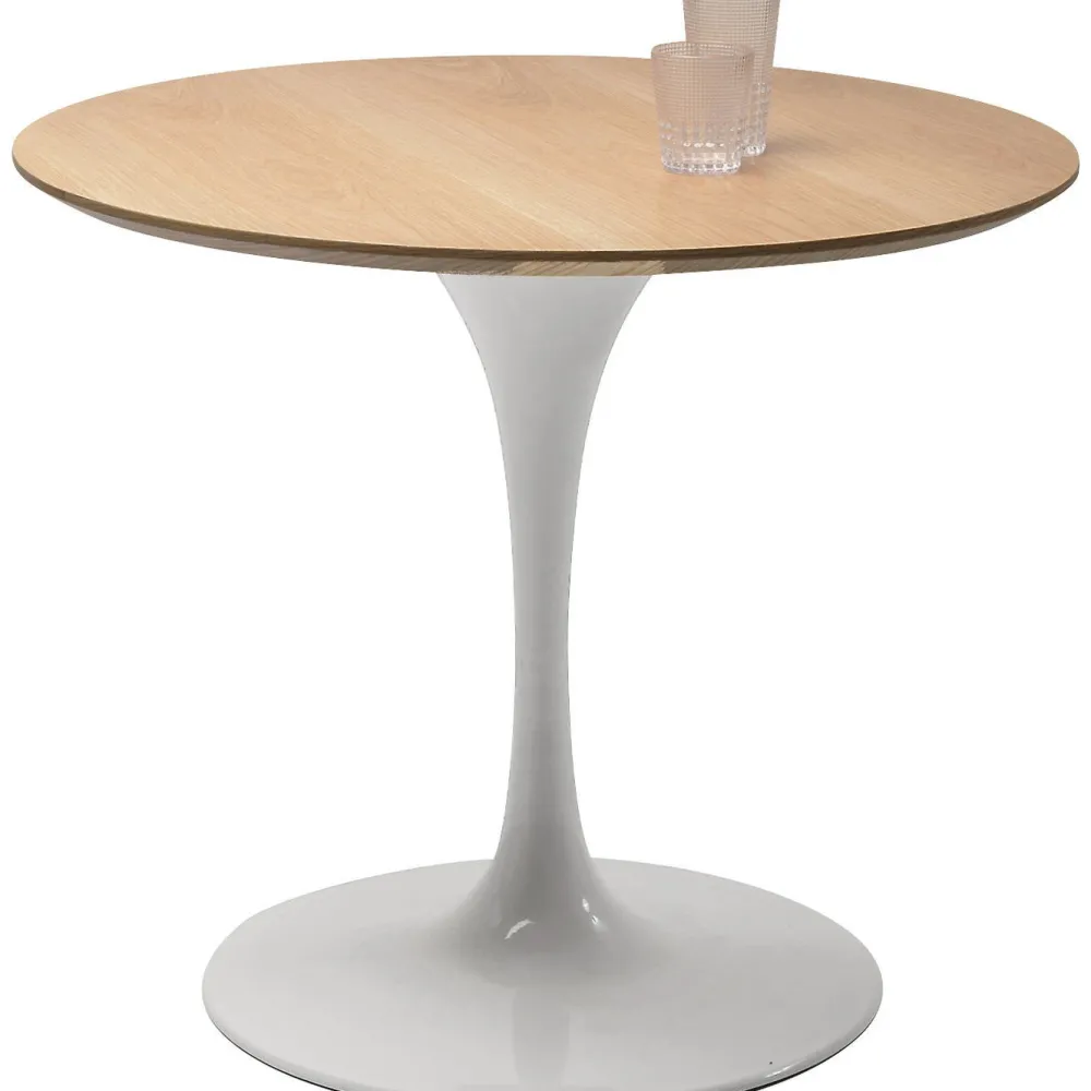 KARE Design Pöydät*Invitation Pyöreä Pöytä Tammi/valkoinen Ø90cm