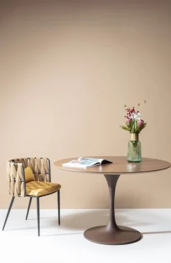 KARE Design Pöydät*Invitation Pyöreä Pöytälevy, Pähkinä Ø120cm