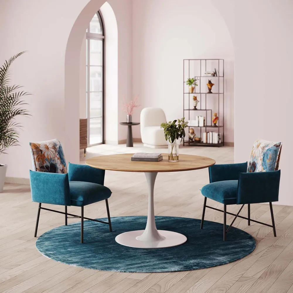 KARE Design Pöydät*Invitation Pyöreä Pöytälevy, Tammi Ø90cm