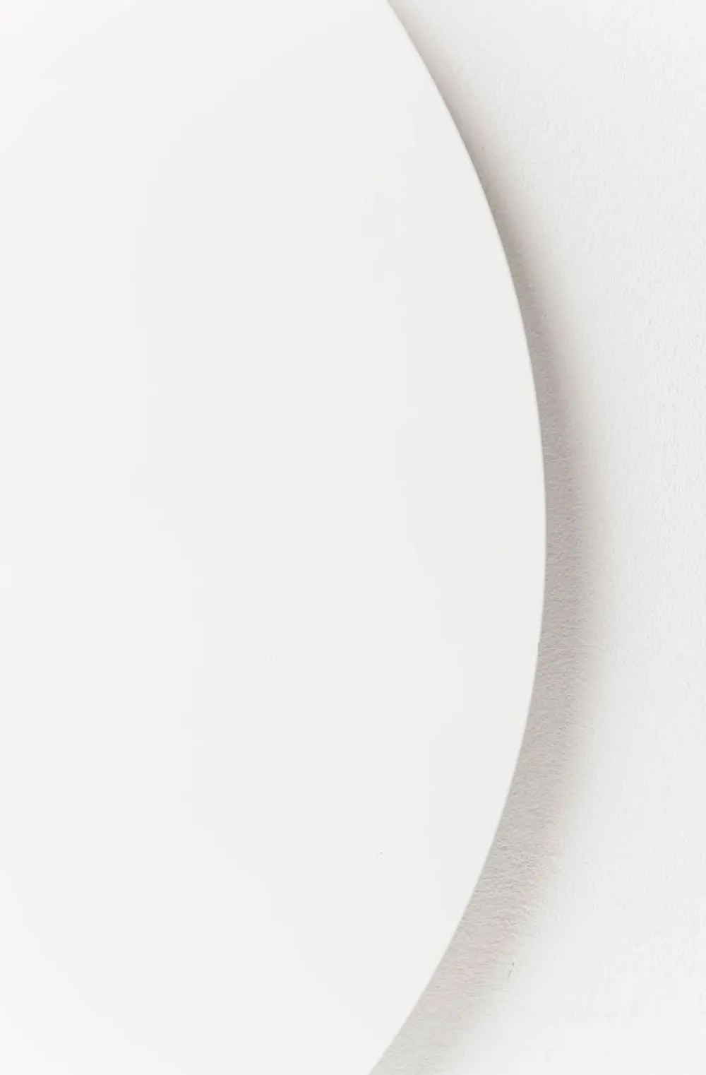 KARE Design Pöydät*Invitation Pyöreä Pöytälevy, Valkoinen Ø90cm