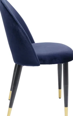 KARE Design Tuolit*Iris Velvet Tuoli Sininen (2/Setti)