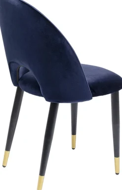 KARE Design Tuolit*Iris Velvet Tuoli Sininen (2/Setti)