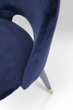 KARE Design Tuolit*Iris Velvet Tuoli Sininen (2/Setti)