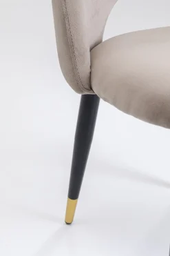 KARE Design Tuolit*Iris Velvet Tuoli Taupe (2/Setti)