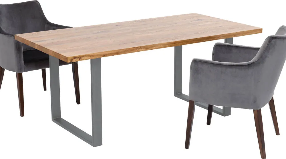 KARE Design Pöydät*Jackie Pöytä Tammi/raaka Metalli 160x80cm