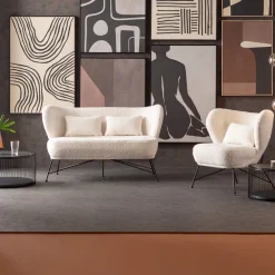 KARE Design Sohvat*Jacky Teddy 2-istuttava Sohva 139cm