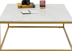 KARE Design Sohvapöydät|Olohuone*Key West Sohvapöytä, Kulta 90x90cm