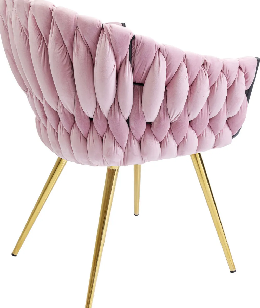 KARE Design Tuolit*Knot Tuoli Käsinojilla, Mauve