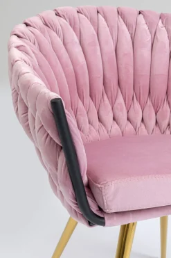 KARE Design Tuolit*Knot Tuoli Käsinojilla, Mauve