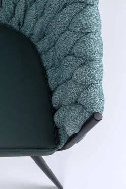 KARE Design Tuolit*Knot Tuoli Käsinojilla, Sinivihreä