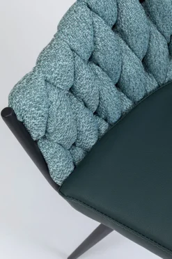 KARE Design Tuolit*Knot Tuoli Käsinojilla, Sinivihreä