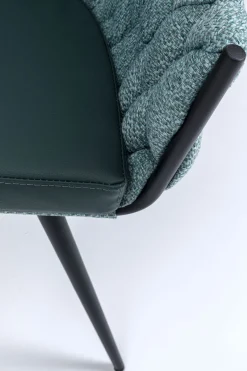KARE Design Tuolit*Knot Tuoli Käsinojilla, Sinivihreä
