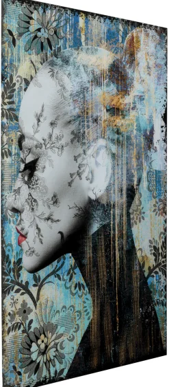 KARE Design Taulut*Lady Flower Lasitaulu 100x150cm