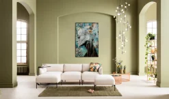 KARE Design Taulut*Lady Flower Lasitaulu 100x150cm