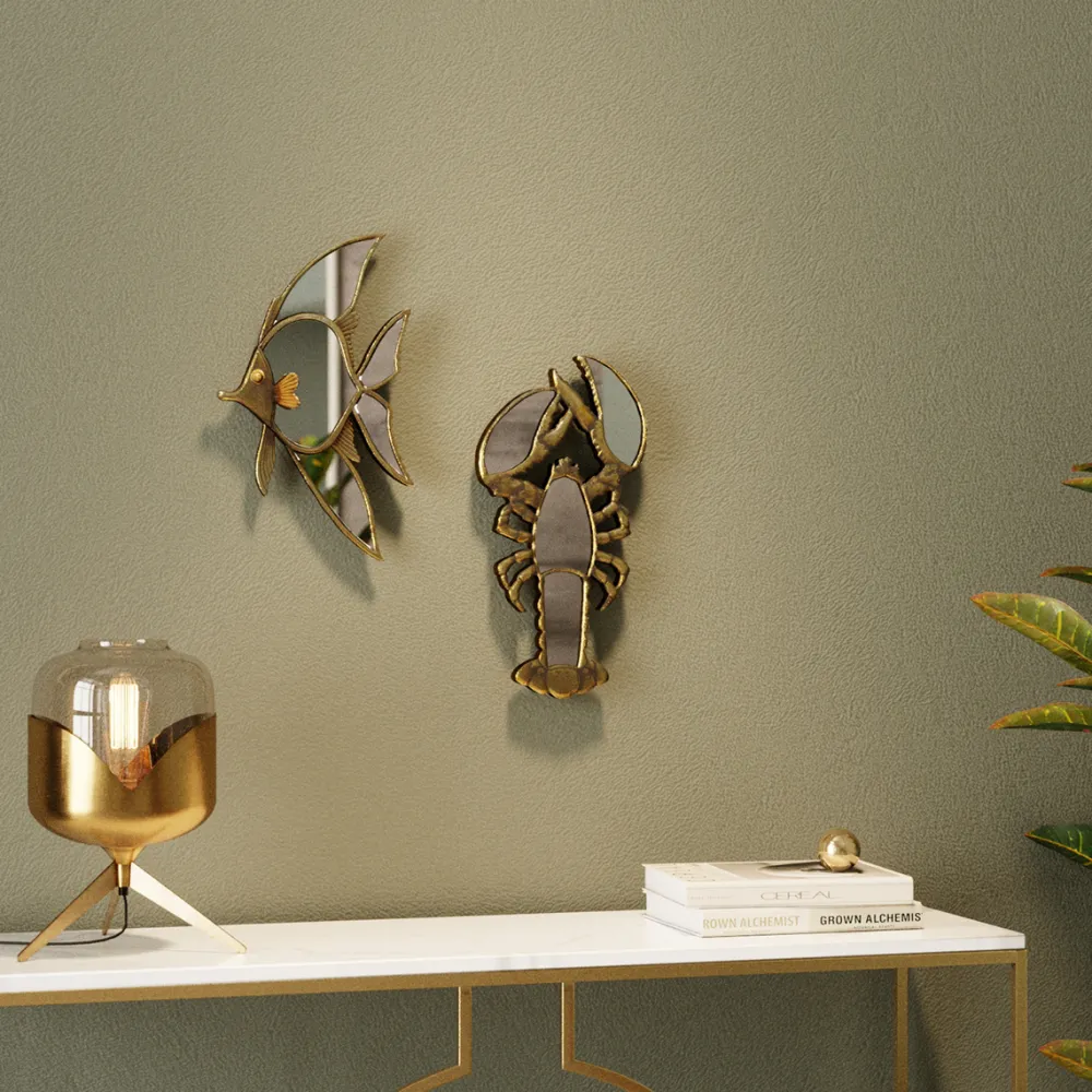 KARE Design Seinäkoristeet*Langosta Mirror Seinäkoriste 21x41cm