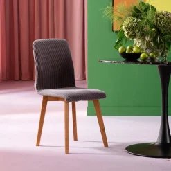 KARE Design Tuolit*Lara Tuoli, Vakosamettia, Harmaa