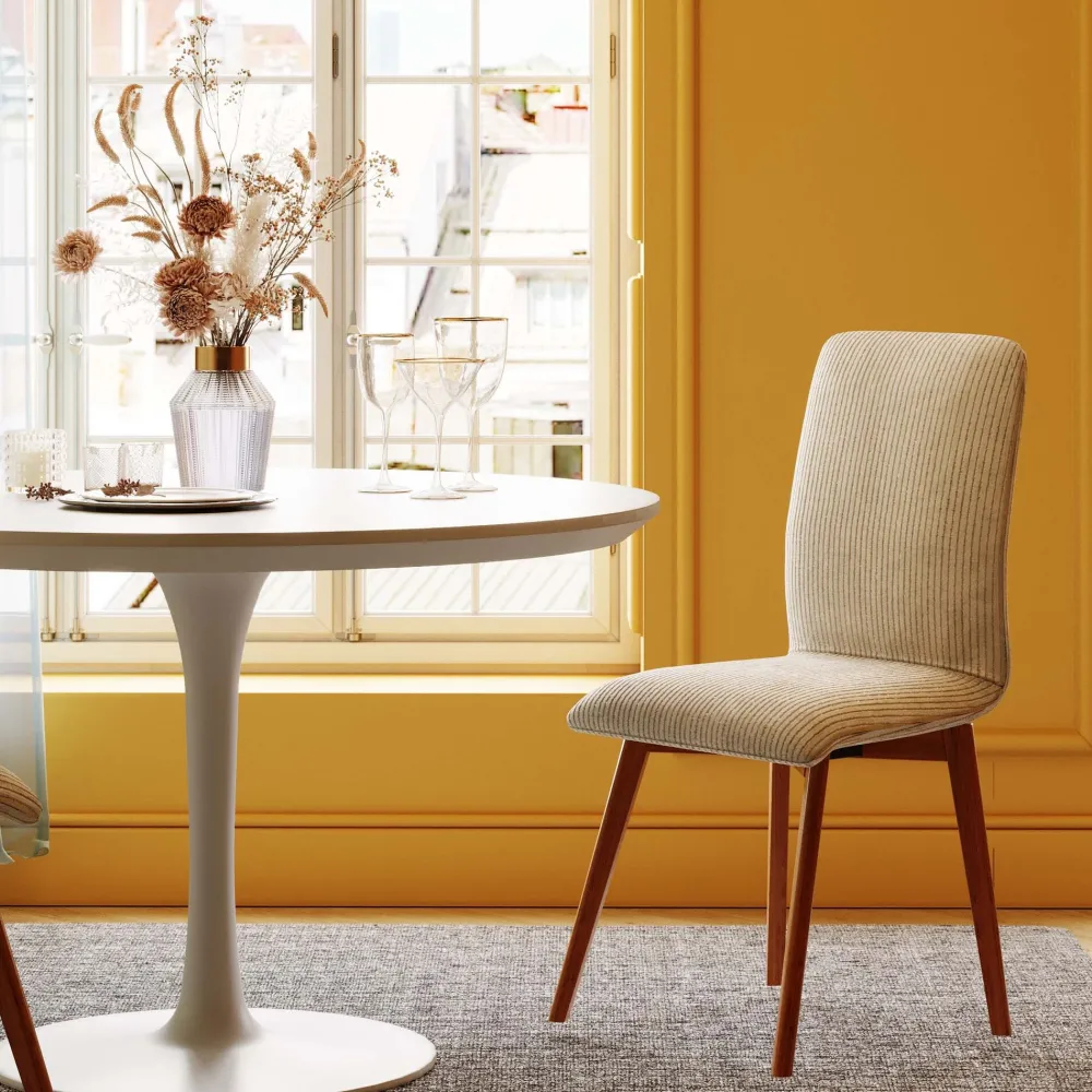 KARE Design Tuolit*Lara Tuoli, Vakosamettia, Kermanvärinen