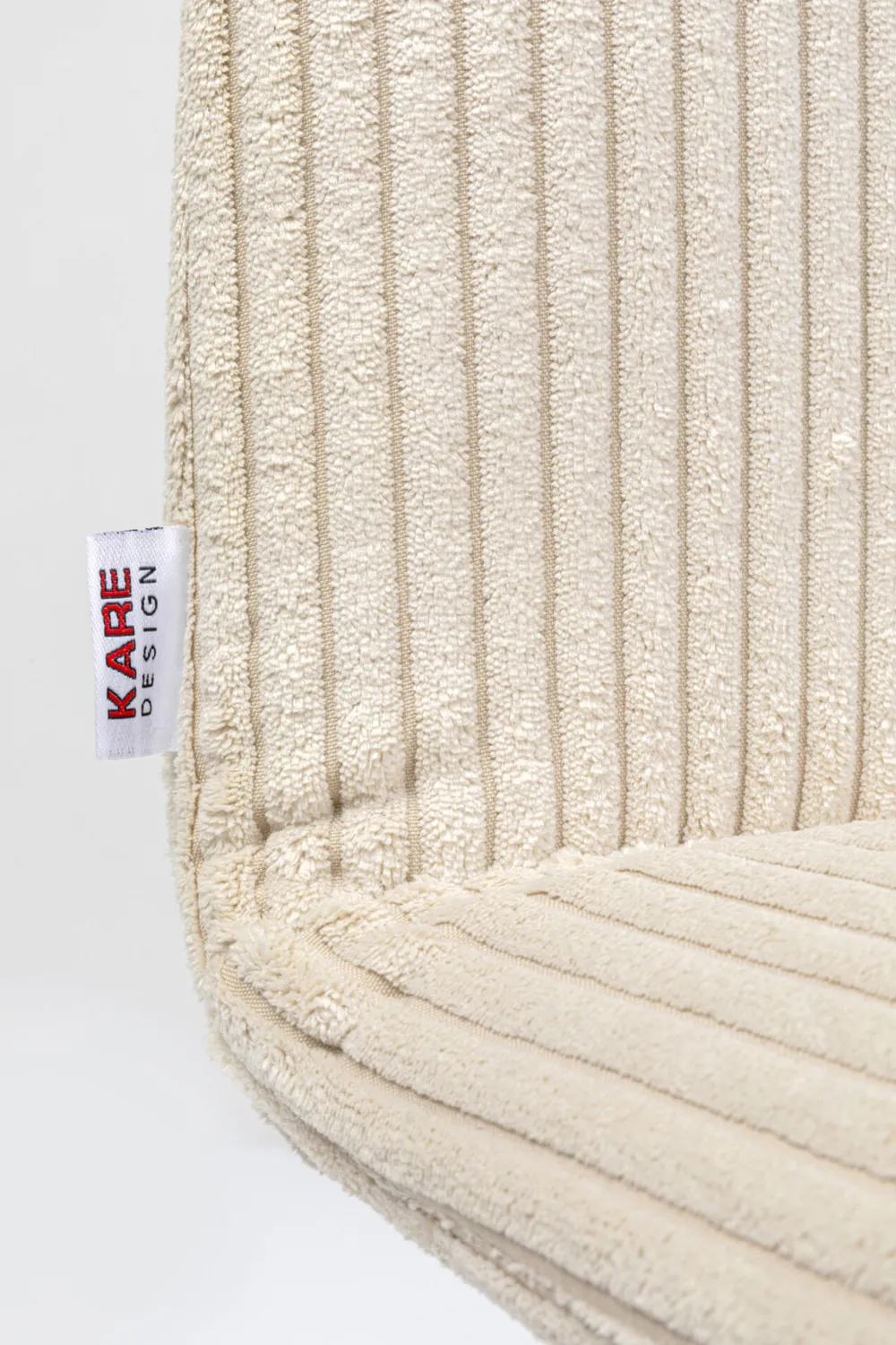 KARE Design Tuolit*Lara Tuoli, Vakosamettia, Kermanvärinen