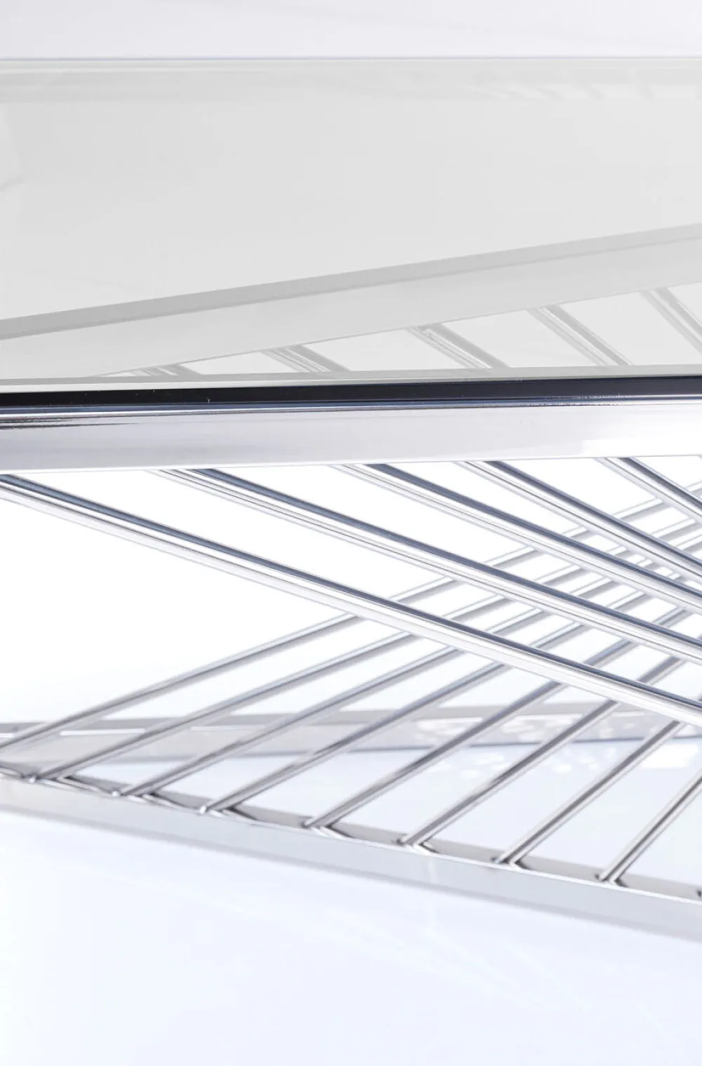 KARE Design Sohvapöydät*Laser Sohvapöytä - Hopea, Kirkas Lasi 120x60cm