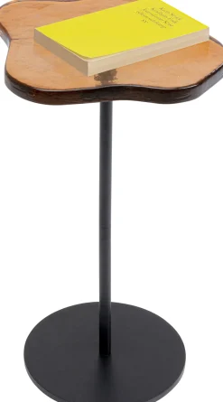 KARE Design Sohvapöydät*Lava Sivupöytä, Valettu Lasi, Oranssi Ø30cm