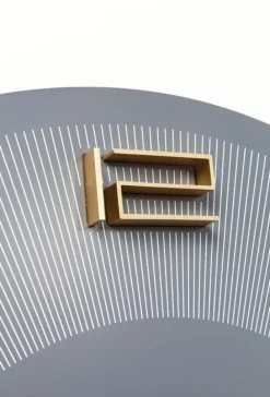 KARE Design Kellot*Leonardo Seinäkello Harmaa/kulta Ø49cm