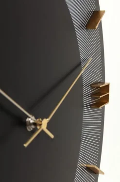 KARE Design Kellot*Leonardo Seinäkello Musta/kulta Ø49cm