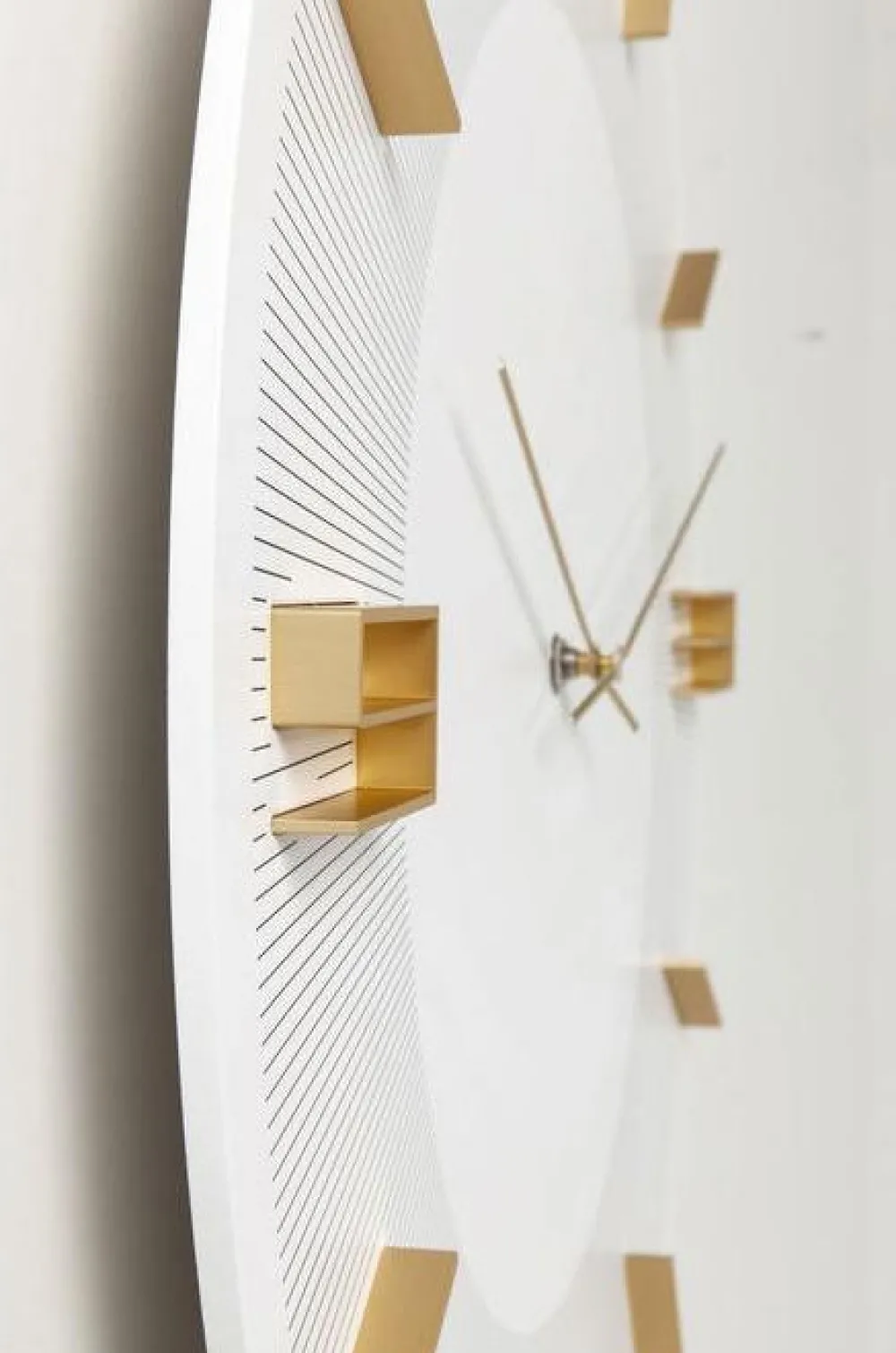 KARE Design Kellot*Leonardo Seinäkello Valkoinen Ø49cm