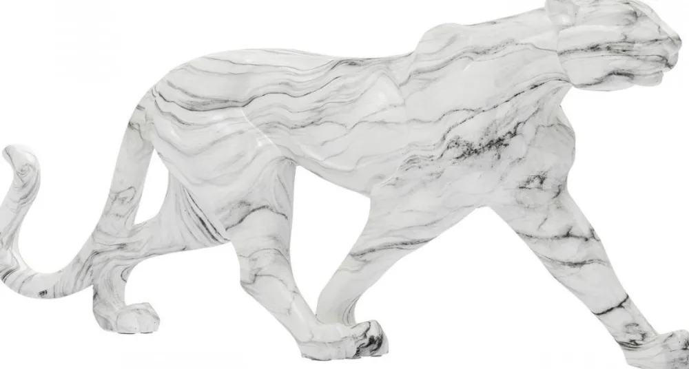 KARE Design Jalalliset Koriste-Esineet*Leopard Marble Leopardi Koriste-esine, Marmori 129cm