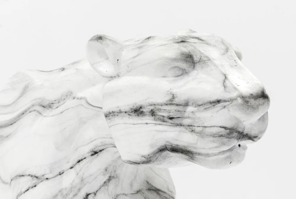 KARE Design Jalalliset Koriste-Esineet*Leopard Marble Leopardi Koriste-esine, Marmori 129cm