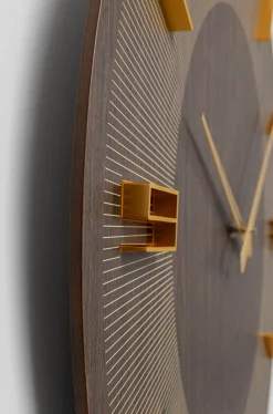 KARE Design Kellot*Levi Seinäkello Ruskea Ø60cm