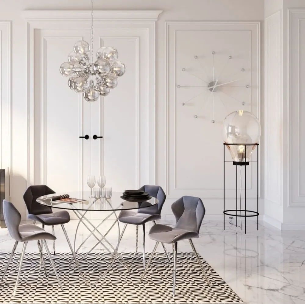 KARE Design Kellot*Like Umbrella Balls Seinäkello , Kromi