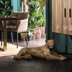 KARE Design Jalalliset Koriste-Esineet*Lion Gold Koriste-esine, Kulta 113cm