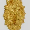 KARE Design Seinäkoristeet*Lion Head Leijona Seinäkoriste, Kulta Gold 90x100cm