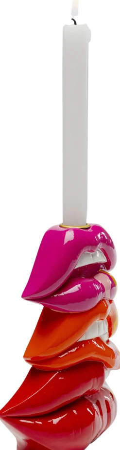 KARE Design Lyhdyt|Kynttilänjalat*Lips Huulet Kynttilänjalka 17cm