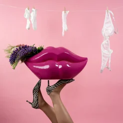 KARE Design Maljakot|Olohuone*Lips Pink Huulet Maljakko Pinkki 28cm