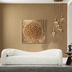 KARE Design Sohvat*Livia Melange Cream 3-istuttava Sohva 261cm