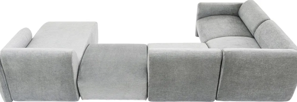 KARE Design Olohuone|Kulmasohvat*Living Landscape 2 Lucca Harmaa, Oikea 328cm