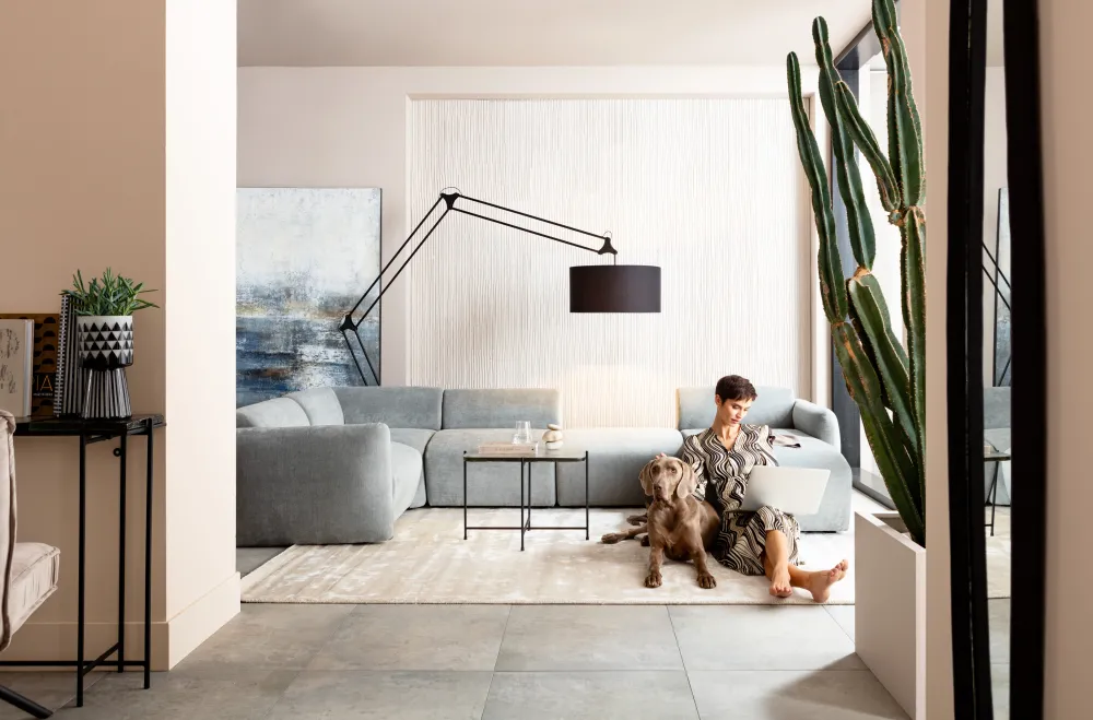 KARE Design Olohuone|Kulmasohvat*Living Landscape 2 Lucca Harmaa, Oikea 328cm