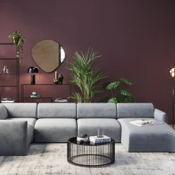 KARE Design Olohuone|Kulmasohvat*Living Landscape 1 Lucca Sohva - Harmaa, Oikea 328cm