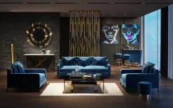 KARE Design Riippuvalaisimet*Living Vegas Deluxe Riippuvalaisin, Messinki LED