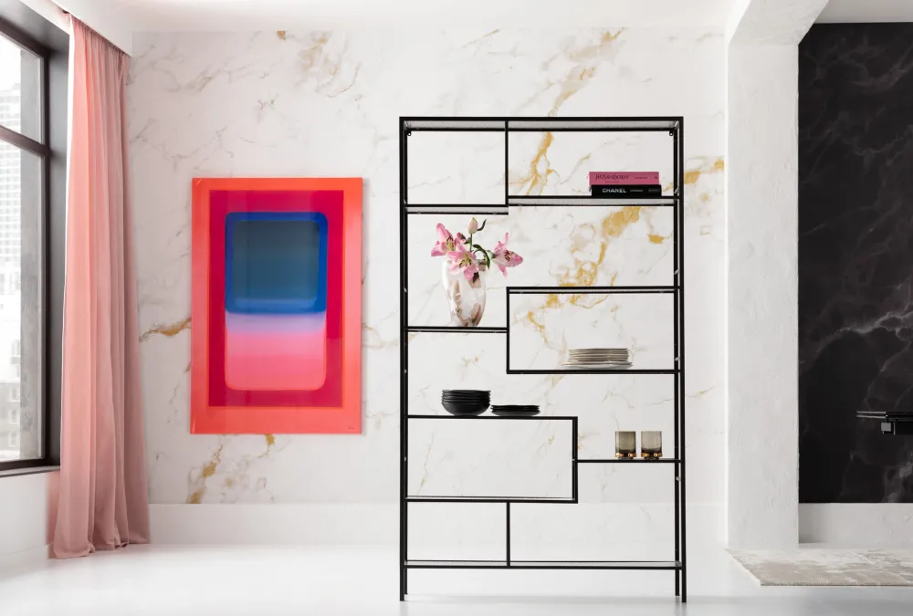 KARE Design Hyllyt*Loft Black Bubble Hylly, Kirjahylly Musta 115x195cm